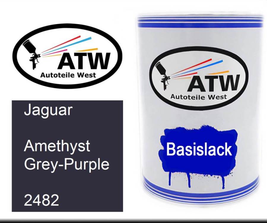 Jaguar, Amethyst Grey-Purple, 2482: 500ml Lackdose, von ATW Autoteile West.